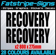Recovery Truck Stickers Graphics Decals fits TRANSIT SPRINTER MASTER IVECO x2