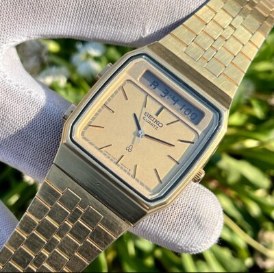 Vintage Seiko Ana/Digi Chronograph Original Japan Men's Quartz