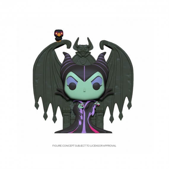 Figurine Disney - Maleficient On Throne Deluxe Pop 18Cm