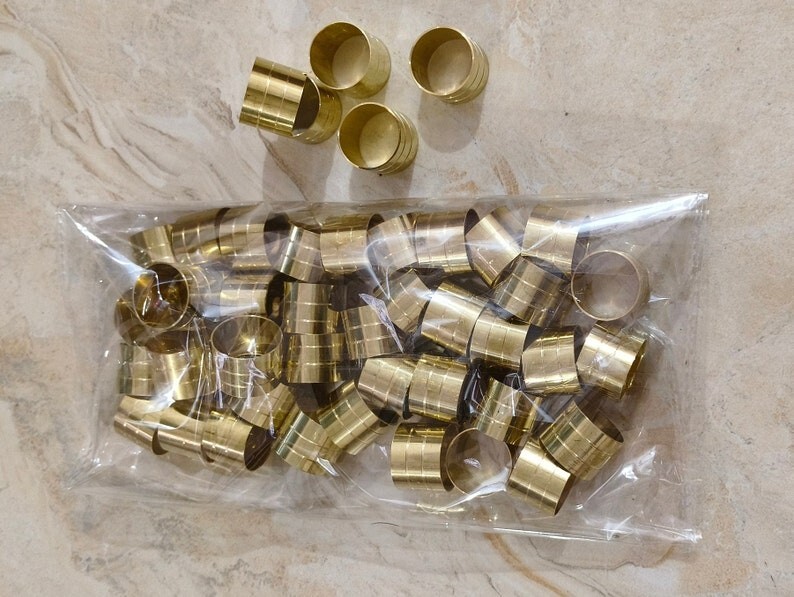 Solid Brass Ferrules Collars Ring Shaft Walking S… - image 1