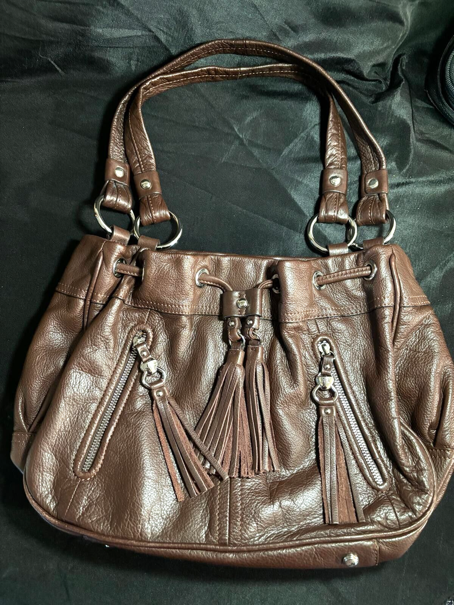 Y2K B Makowski Bag Chocolate Brown Leather Carryall  display picture 1