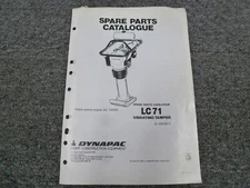 Dynapac LC71 Vibrating Tamper w Robin EC10D or EC10K Engine Parts Catalog Manual