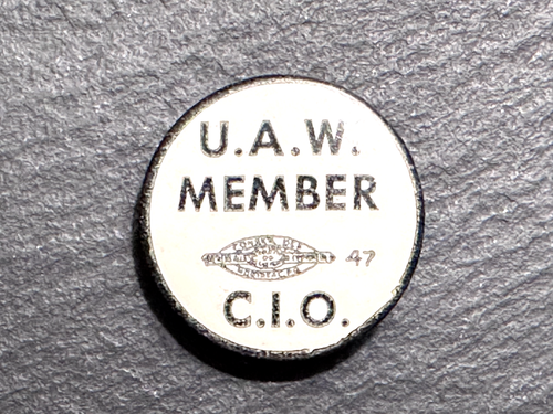 QUATTRO SPILLE UNIONE: UAW CIO, MESA LOCAL 19 CLEVELAND X2, UNIONE AERONAUTICA D330 - Foto 3 di 11