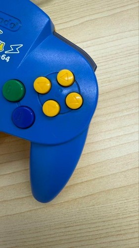 Pikachu N64 Nintendo 64 Controller Blue Edition Pikachu Design Tested - Picture 4 of 7