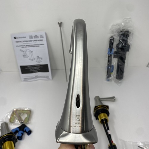 Glacier Bay Stillmore 8 in. Widespread 2-Handle Bathroom Faucet Brushed Nickel - Picture 12 of 20