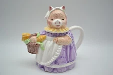 Vintage Heritage Mint Mrs Pig Decorative Tea Pot The Leonardo Collection 1991
