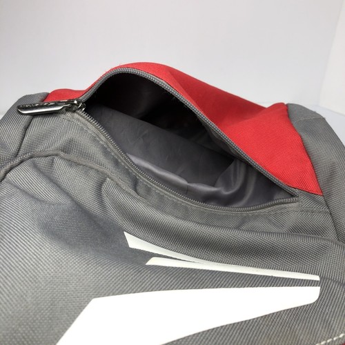 Easton Baseball Backpack Dual Bat Carry Bag with Pocket Red Gray White - Picture 7 of 7