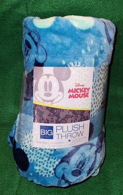 Disney The Big One Plush Throw Blanket 5ft x 6ft Mickey Mouse New | eBay