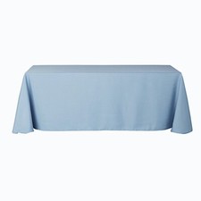 90x156-Inch DUSTY BLUE RECTANGULAR Polyester Tablecloths Catering Wedding