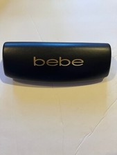 BEBE Black Clamshell Eye Glass case 6 X 1 1/ 2