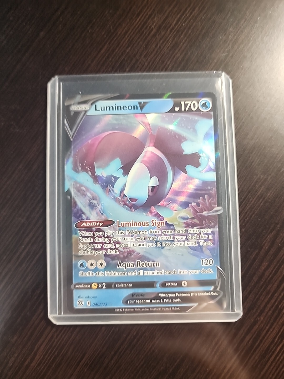 Lumineon V - 40/172 - Ultra Rare -Brilliant Stars Single