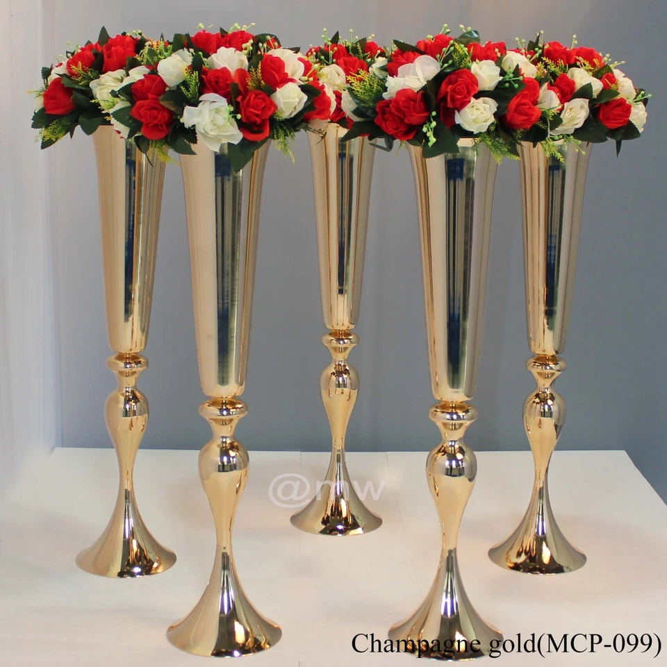 Lot of 10 Flower Vase Floral Holder Event Display Vase Wedding Table Centerpiece - Image 2 of 4