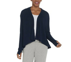 navy cocoon cardigan