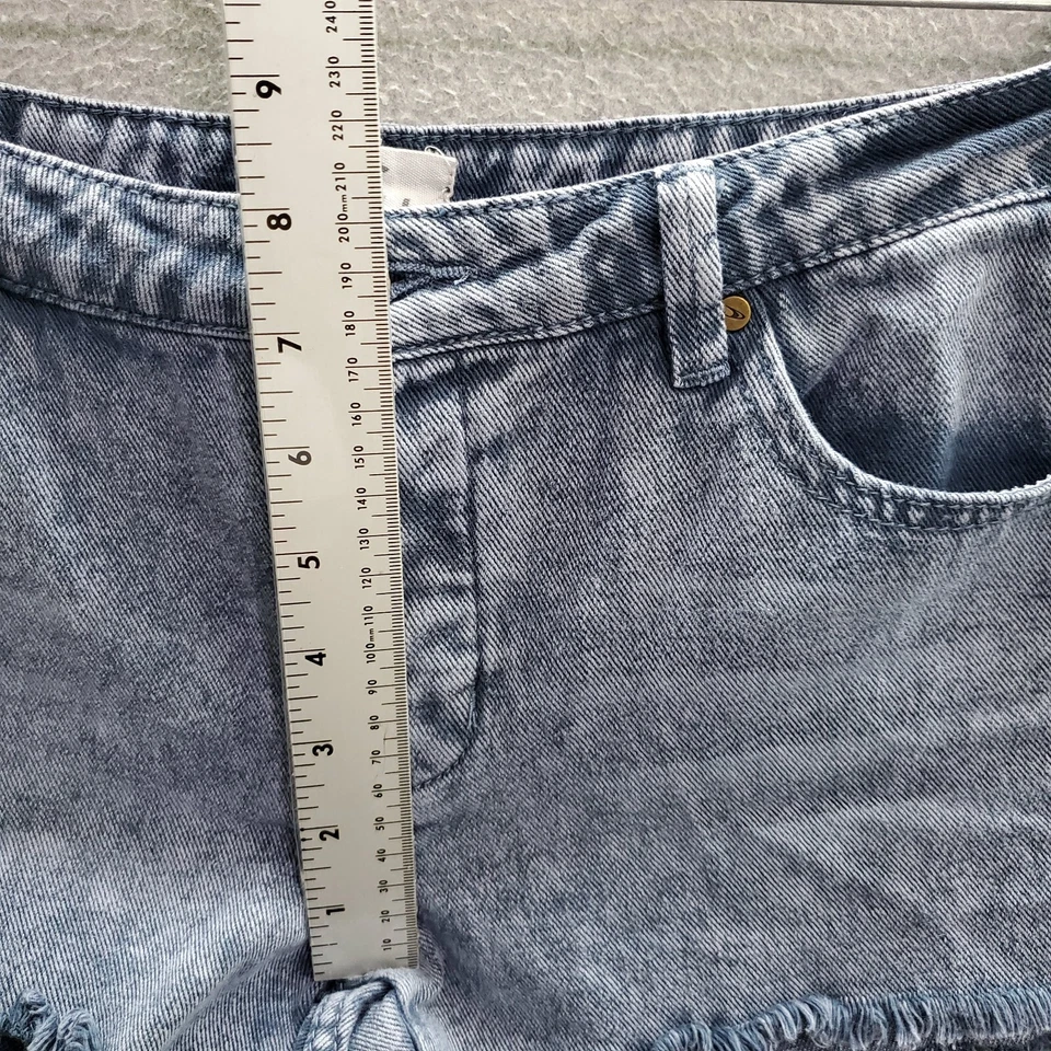 Pantalones Cortos O'Neill Junior 5 Azul Corte Denim Botón Mosca Entrepierna Caliente 2" Foto 4 de 4