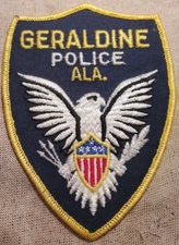 AL Geraldine Alabama Police Shoulder Patch
