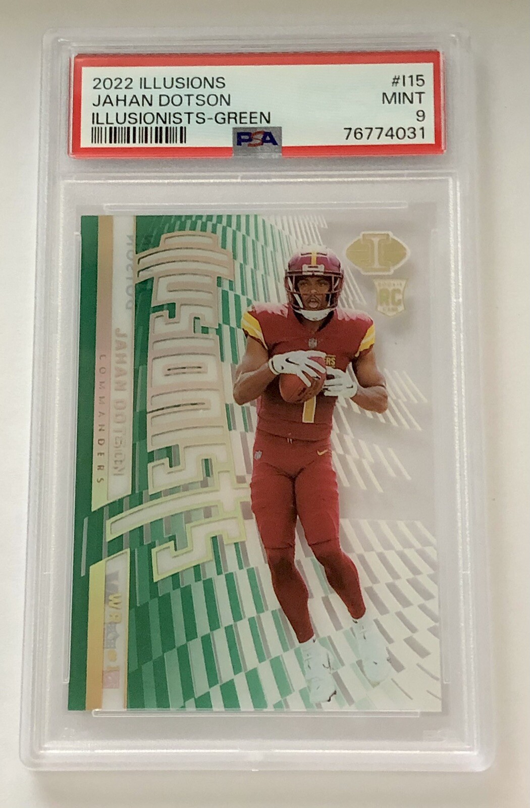 Jahan Dotson Panini Illusions Illusionists #I15 Green