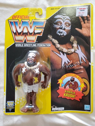 WWF Hasbro KAMALA 1993 Yellow Card Series 7 Unopen...