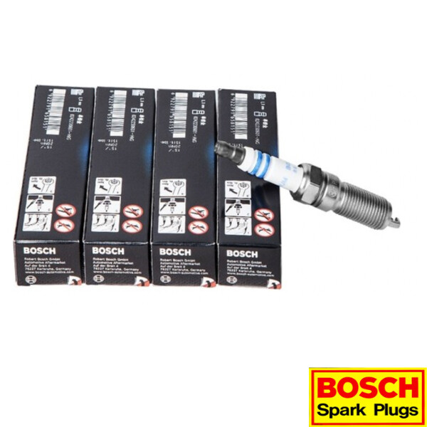 New Set of 4 Genuine Bosch Iridium Spark Plugs YR6KI332S for 12-16 Fiat 500 1.4L