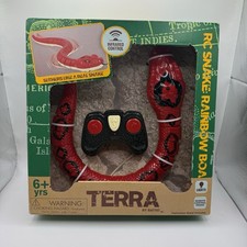 Terra RC Snake Rainbow Boa Infrared Remote Control Battat LED Eyes Toy