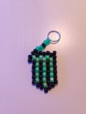 Handmade Unisex 2d Peyote Kandi Monster Keychain
