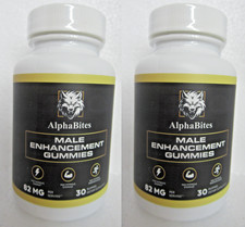 2pk AlphaBites Alpha Bites Male Enhancement Gummies, 30ct, 82mg