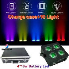 4x18W Rgbwauv Dj Wedding Battery Powered LED Par Uplight Wireless Stage Lights