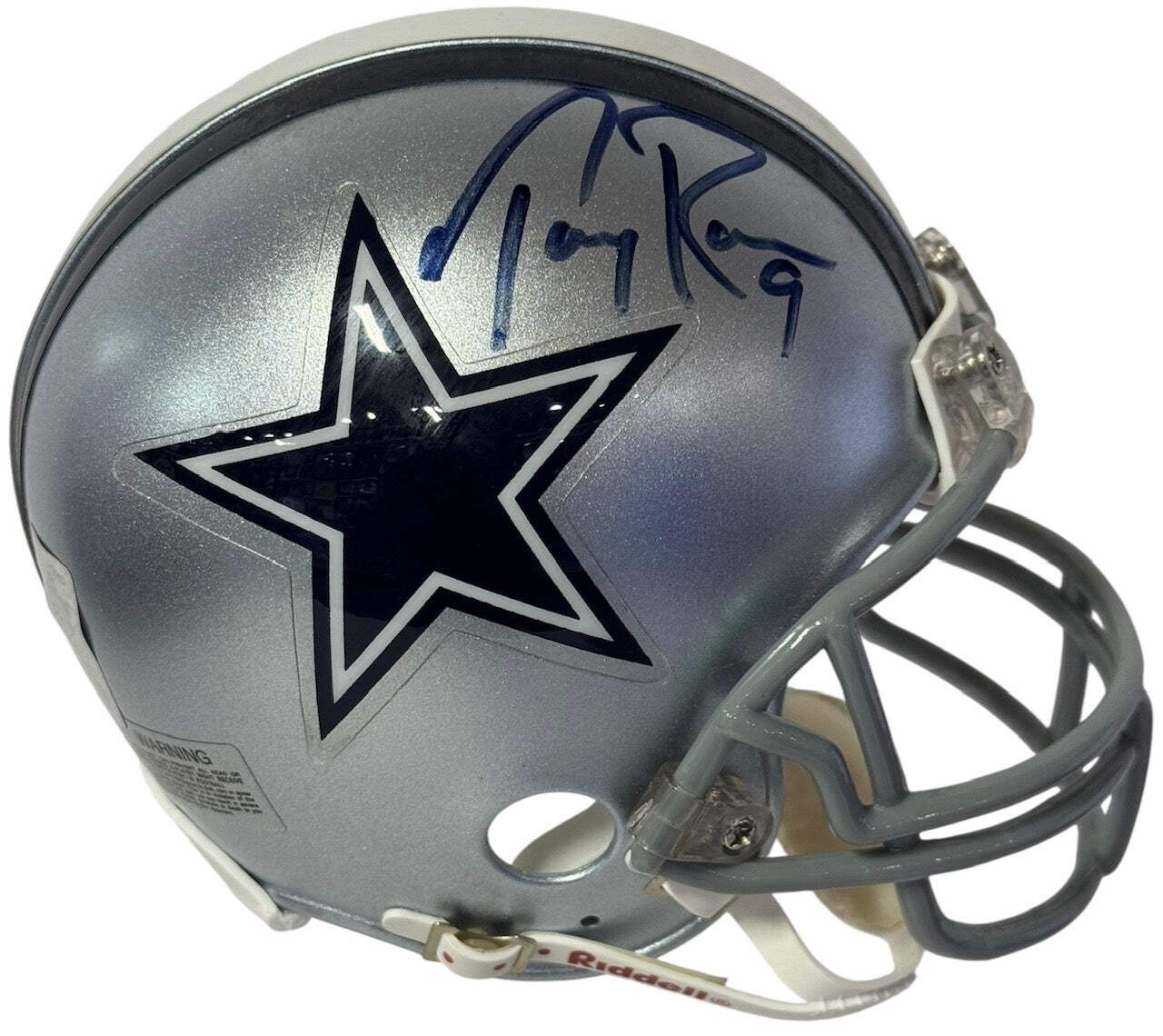 Tony Romo Autographed Cowboys Mini Helmet (Romo Hologram)