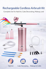 Rechargeable Cordless Airbrush Kit Compressor for Nail Art Cake Makeup