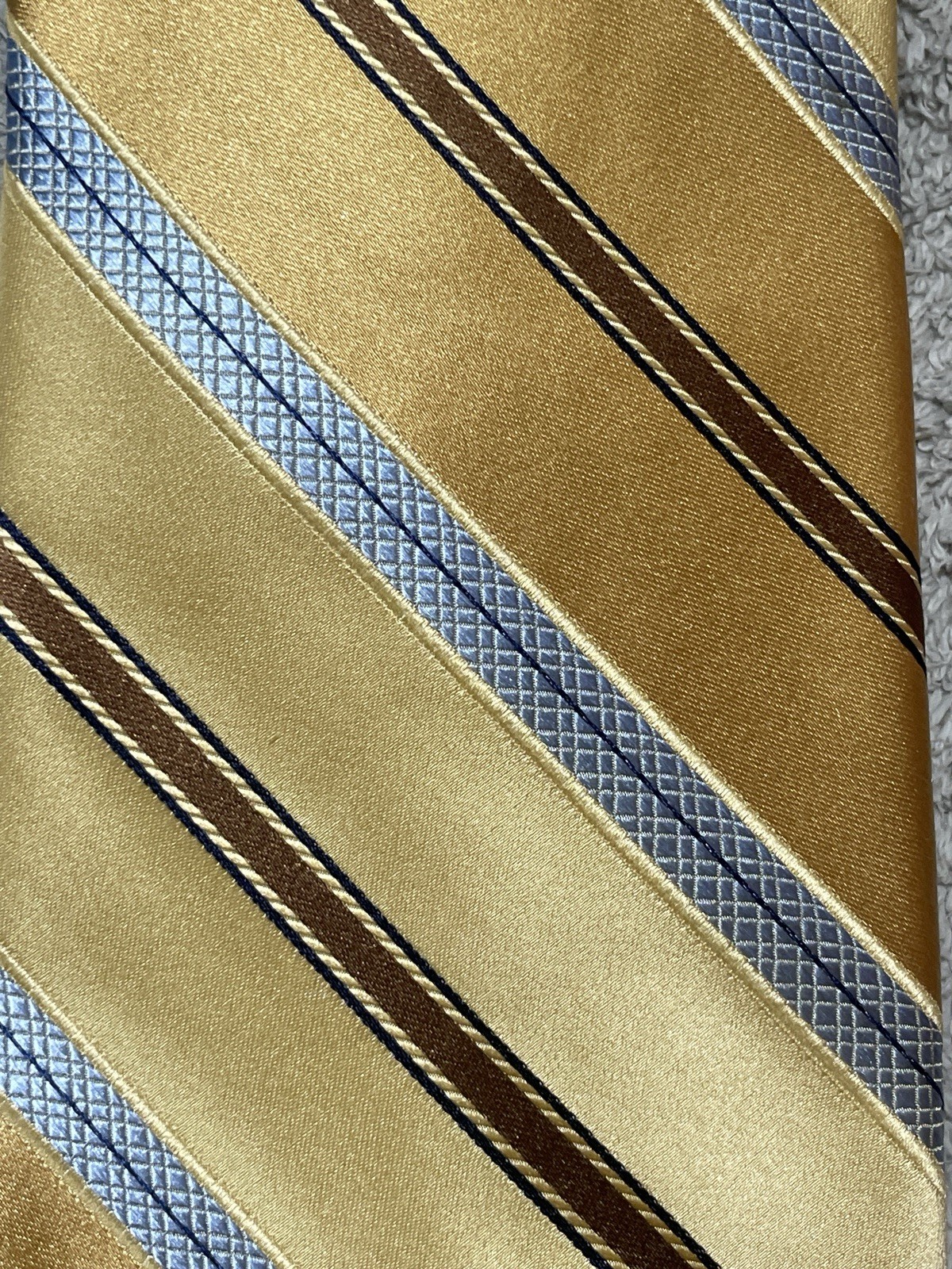 Robert Talbott Extra Long XL Multicolor Striped T… - image 12