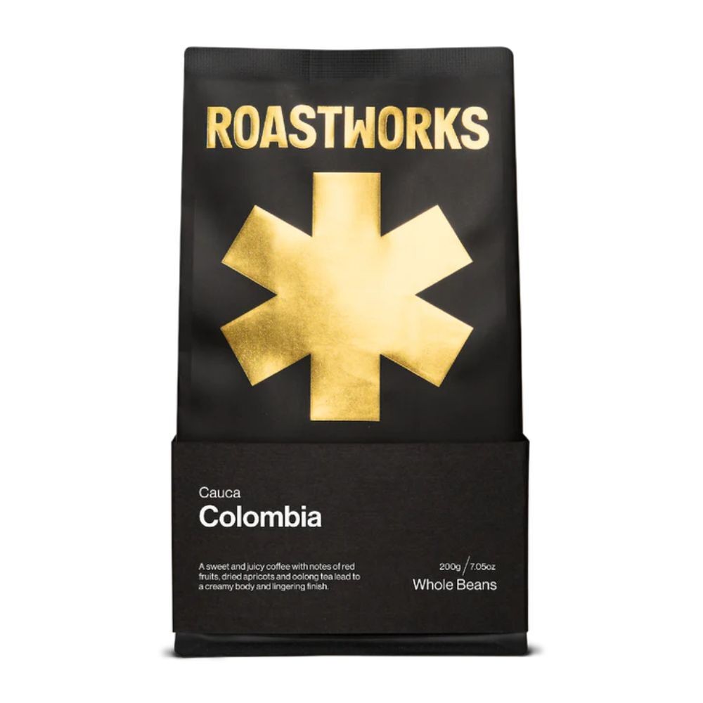 Roastworks Colombia Cauca Coffee Beans Fruity Smooth Single Origin 200g