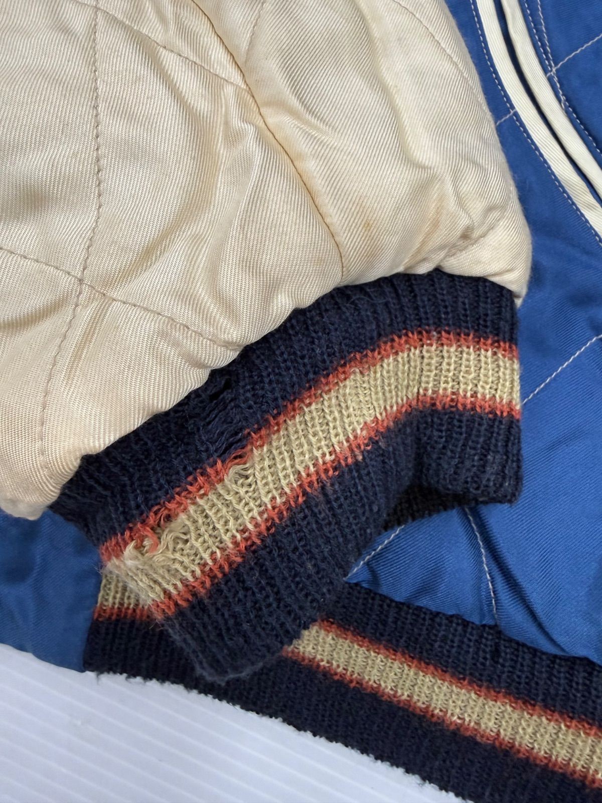 TAILOR TOYO Reversible Sukajan Tiger Face x Castle Velveteen L Size Men's thumbnail 13