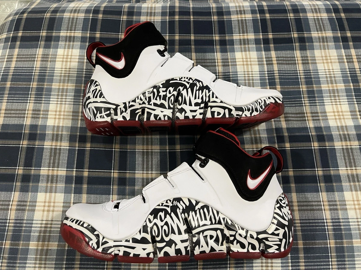 Nike Zoom LeBron 4 Black White Red | eBay