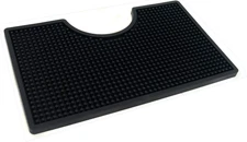 12x7 inches PVC Drip Tray for Home Brewing, Kegerator (Black)