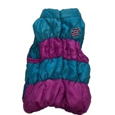 Rocawear Baby Girls Puffer Vest Turquoise Purple Embroidered Logo 24M