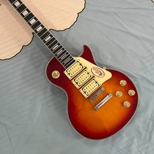 Ace Frehley LP Electric Guitar Custom Sunburst Rare 3H Pickup mahogany body