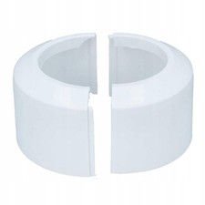 Split Two-Piece White WC Toilet Rosette Soil Pipe Connection Collar Cover 110mm