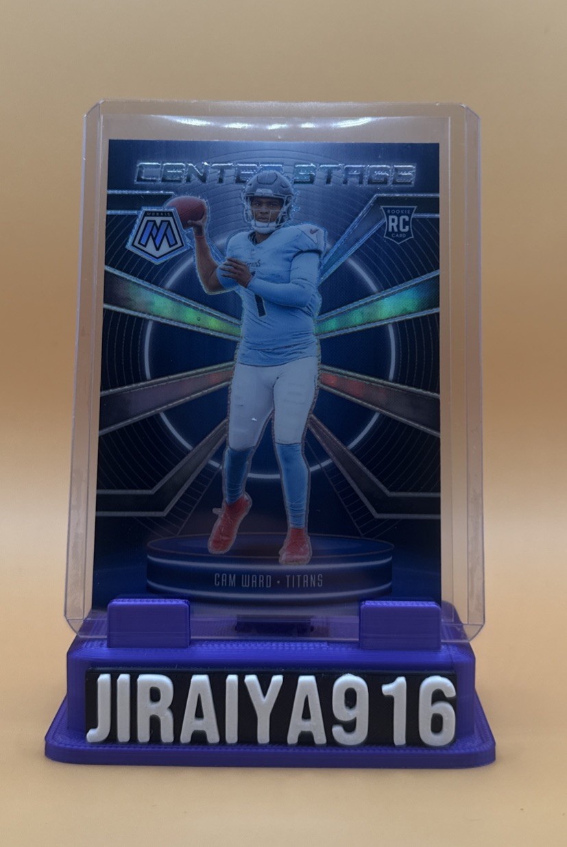 2025 Panini Mosaic - Cam Ward Center Stage Silver Mosaic (RC)