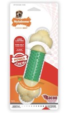 Nylabone power chew large Dura Chew Doubled Action Chew- Wolf Bacon Flavored
