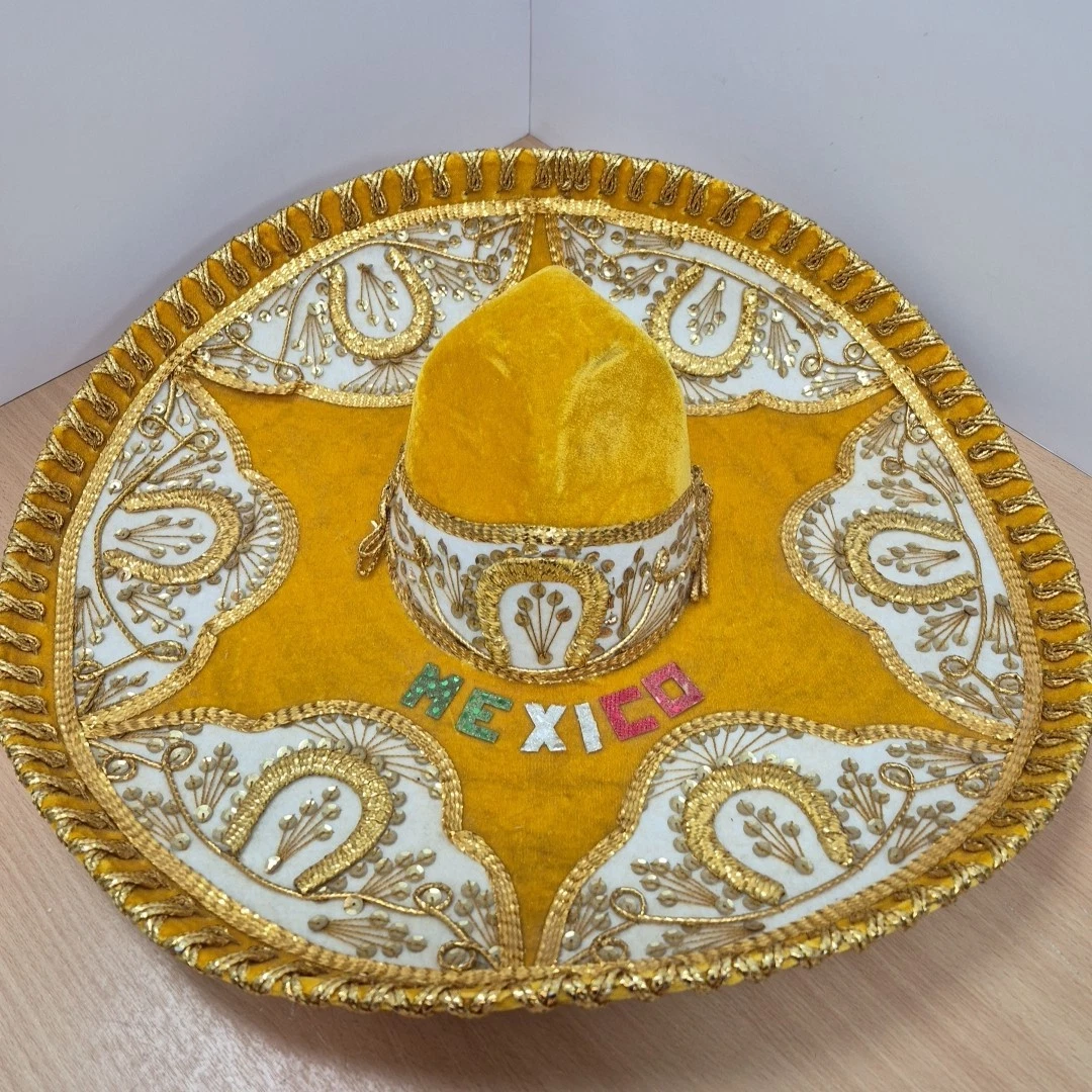 ATOSA Sombrero Mexicano Negro De Mariachi - Mini Diadema Con Sombrero De Poliéster, Accesorio De Disfraz Para Fiestas Temáticas, Talla Adulto