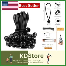 50-Piece 6-Inch UV-Resistant Rubber Bungee Balls & Cords for Canopy Tools