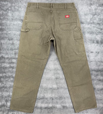 Dickies Carpenter Work Pants 38x32 Army Green Utility Workwear