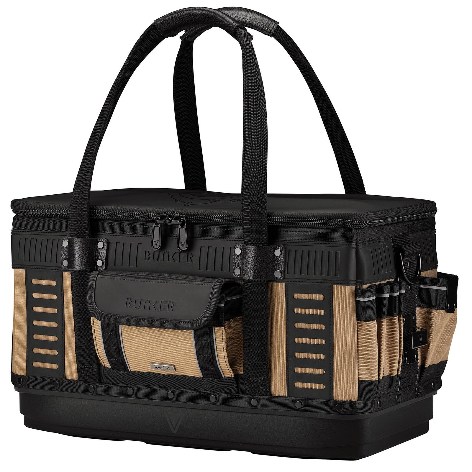 BUNKER x Velocity Tool Kit Bag, Heavy Duty Tool Storage, 900D Nylon, Rigid BaseX
