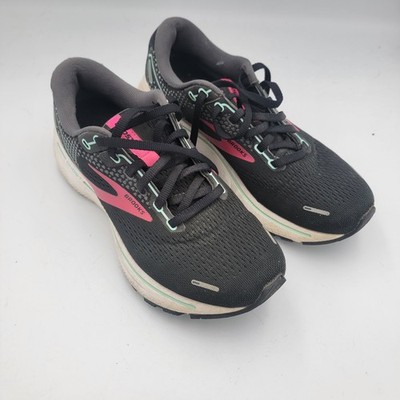 Brooks Womens Ghost 14 1203561B013 Black Running Shoes Sneakers Size 7.5 B