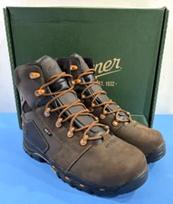 NIB 10.5 D MENS DANNER 13880 VICIOUS 6" GORETEX COMPOSITE TOE BOOTS BROWN/ORANGE