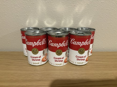#ad Campbell’s Cream of Shrimp Soup – Lot of 7 Unexpired $75.00