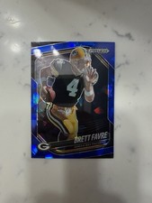 2025 Panini Black Prizm- Brett Farve #58 Blue Cracked Ice /125 Green Bay Packers