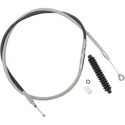 Drag Stainless 68'' Long Plus + 6'' Longer Clutch Cable for Harley 08-13 FLH/T