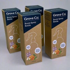 GROVE CO (4 PACK) Reusable Room Spray Bottle 8 fl oz, Clear GR-324-9852