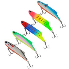 5PCS Lot 9cm/27g Fishing Lures VIB Hard Bait Tackle Lure Sinking Lure Bass