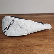 TaylorMade Qi10 Hybrid Driver Head Cover White Blue Golf Club Accessory